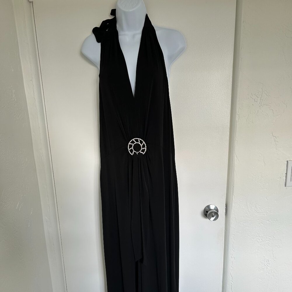 Colleen Lopez Black Halter XL Jumpsuit - Gorgeous  Sun1